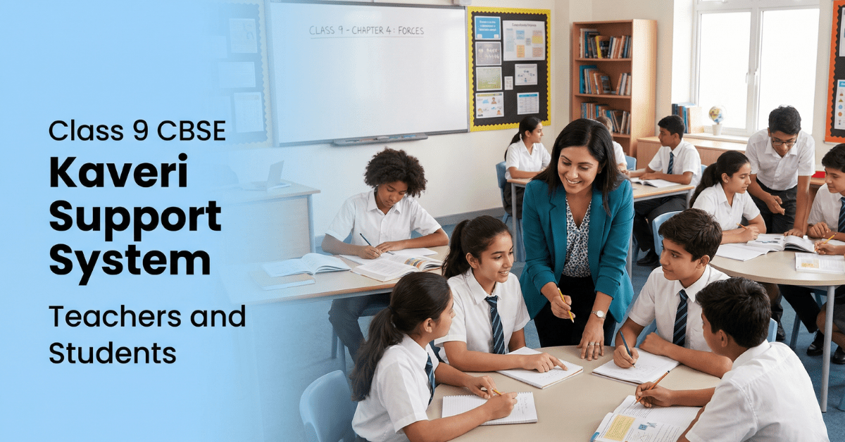 Class 9 CBSE Kaveri Support System Teachers and students