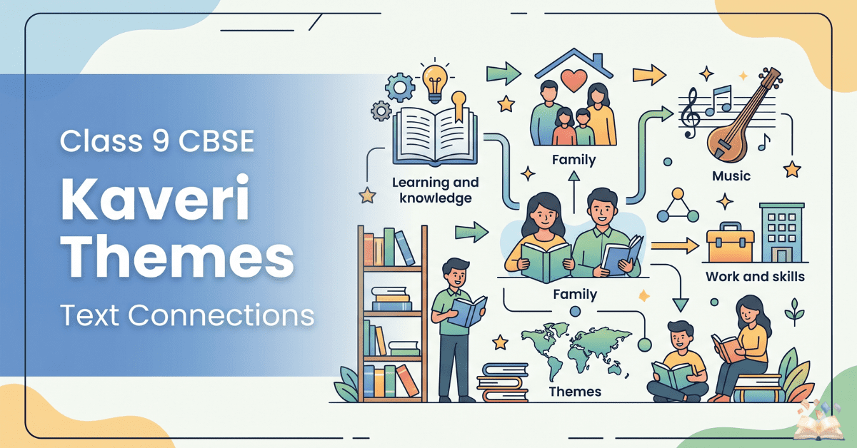 Kaveri Class 9 thematic connections themes learning family values and literature analysis