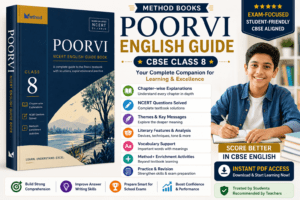Method Books Poorvi Class 8 English Guide PDF with chapter-wise explanations, NCERT solutions, literary analysis, and enrichment activities